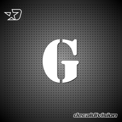 Vinyl Letter G - STENCIL